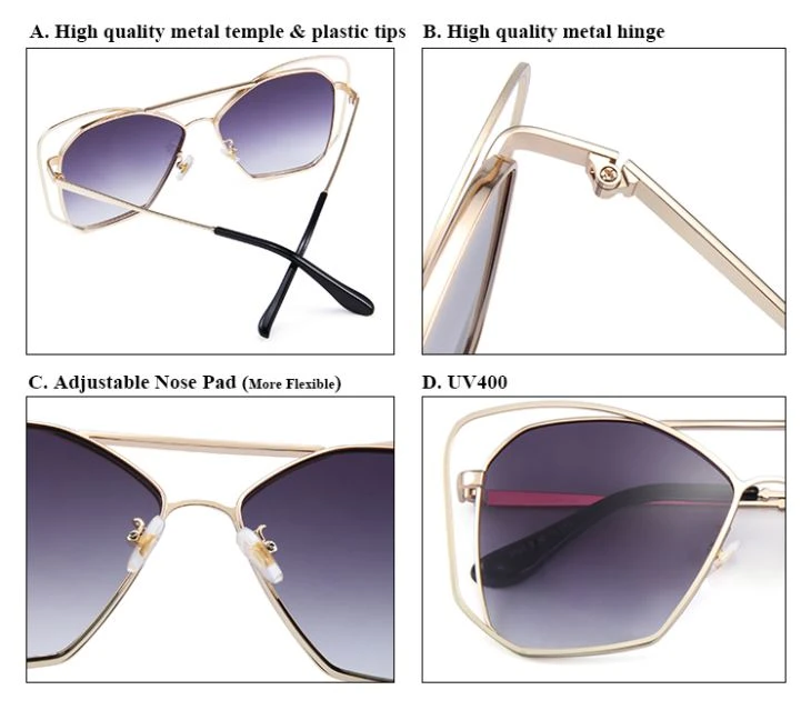 Special Cat Eye Metal Sunglasses